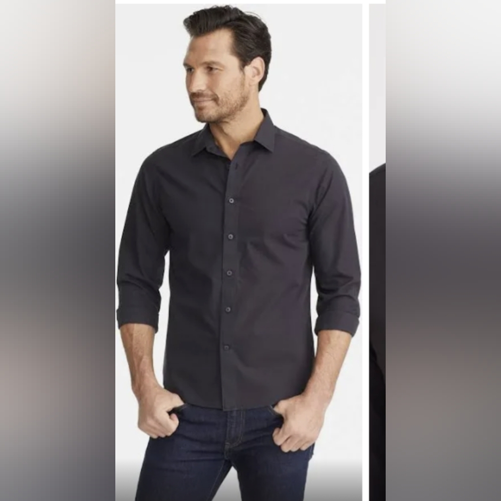 UNTUCKit* men's long sleeve collared button front casual dress business shirt